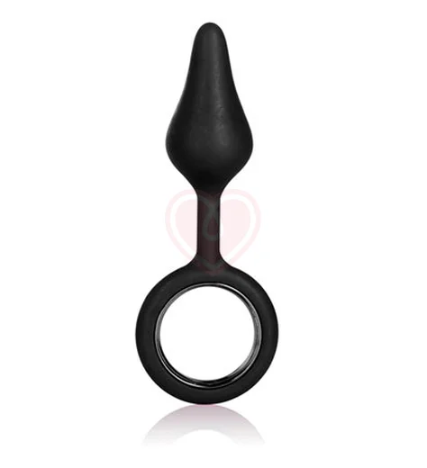 Анальная пробка с кольцом Booty Call Tickler чёрная фото 1