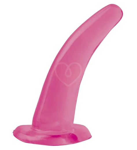 Изогнутая анальная пробка Basix His and Hers Spot розовая фото 1