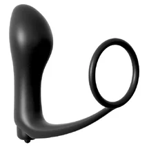 Анальная вибро-пробка с эрекционным кольцом Ass-Gasm Cockring Vibrating Plug