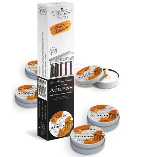 Набор из 5 массажных свечей Mystim Petits Joujoux Athens Мускус и пачули фото 1