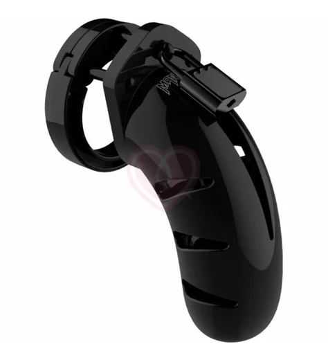 Мужской пояс верности Shots Man Cage Model 03 чёрный 11,5 см фото 1