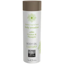 Съедобное масло для тела Shiatsu Body Oil Luxury Кокос и ананас 75 мл