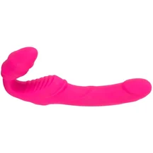 Безремневой страпон с вибрацией розовый