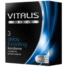 Презервативы Vitalis Premium Delay & Cooling охлаждающие 3 шт