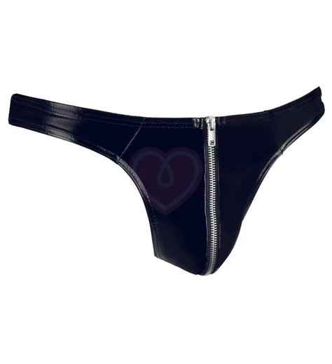 Мужские трусы под винил с молнией фото 1