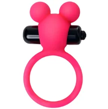 Эрекционное кольцо с вибропулей ToyFa A-Toys розовое