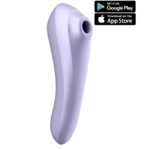 Вакуумно-волновой вибратор с приложением Satisfyer Dual Pleasure сиреневый