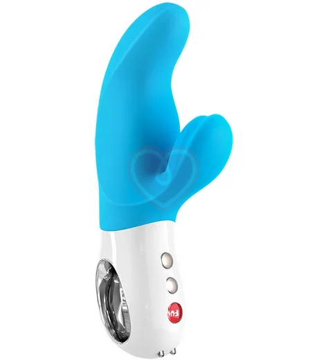 Вибратор со стимулятором клитора и точки G Fun Factory MiSS Bi голубой фото 1