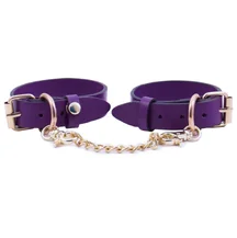 Тонкие наручники Лунный Свет на цепочке фиолетовые