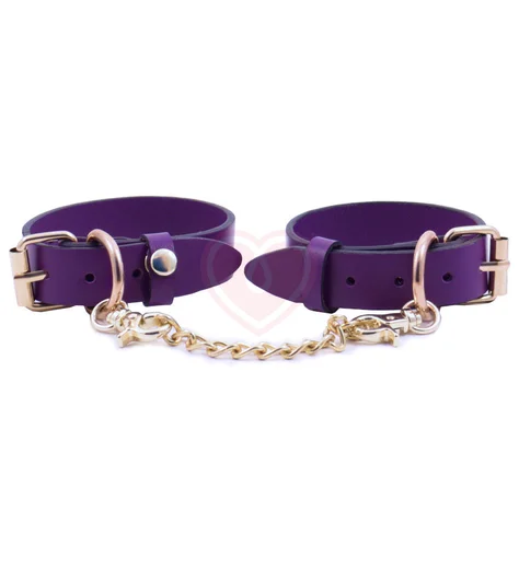 Тонкие наручники Лунный Свет на цепочке фиолетовые фото 1