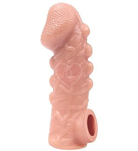 Насадка с бугорками и отверстием для мошонки Kokos Cock Sleeve CS008-M фото 1