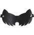 Закрытая кожаная маска с кошачьими ушками Pecado BDSM черная фото 1