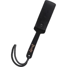 Твердый паддл из натуральной кожи Pecado BDSM 33 см черный