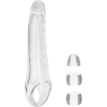 Удлиняющая насадка на член Performance Maxx Clear Extension Kit с 3 вставками прозрачная