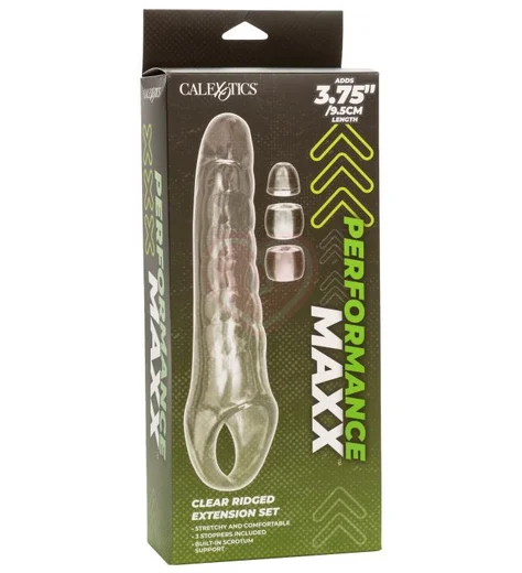 Удлиняющая насадка на член Performance Maxx Clear Extension Kit с 3 вставками прозрачная фото 4