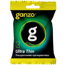 Ультратонкие презервативы Ganzo Ultra Thin 3 шт саше