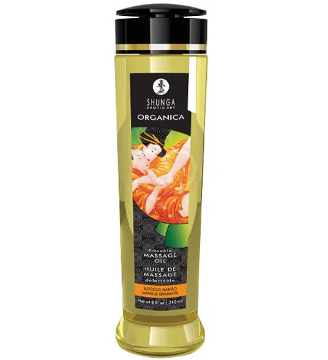 Массажное масло Shunga Organica Luscious Mango с ароматом сочного манго 240 мл фото 1