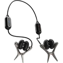 Интерактивные виброзажимы на соски с дистанционным управлением Tingon N1 чёрные