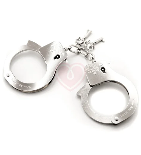 Металлические наручники '50 оттенков серого' You Are Mine Metal Handcuffs фото 1