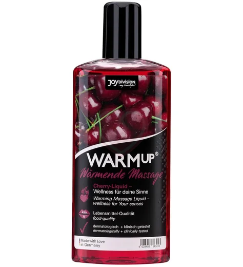 Съедобное разогревающее масло WarmUp Вишня 150 мл фото 1