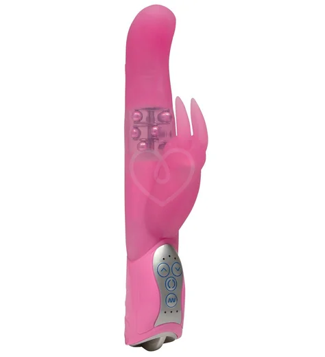 Вибратор хай-тек Smile Pearl Bunny розовый фото 1