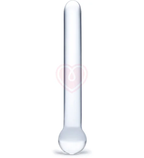 Стеклянный фаллоимитатор прямой прозрачный фото 1