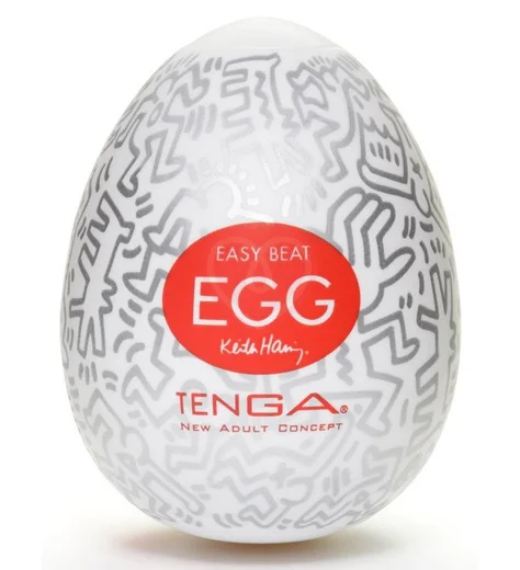 Мастурбатор яйцо Tenga&Keith Haring Egg Party фото 1