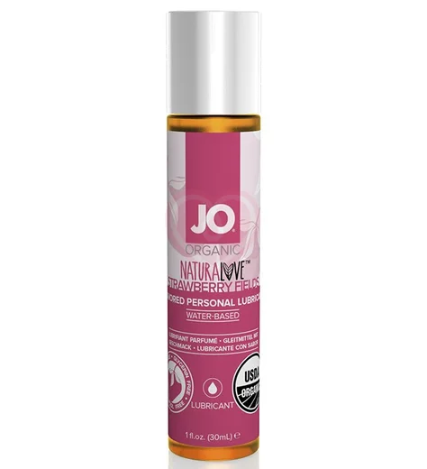 Органический водный лубрикант System JO Naturalove Organic Strawberry клубничный 30 мл фото 1