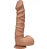 Рельефный фаллоимитатор с мошонкой The D Ragin D 16 см мулат фото 1