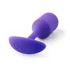 Утяжелённая анальная пробка для ношения b-Vibe Snug Plug 2 малая фиолетовая фото 6