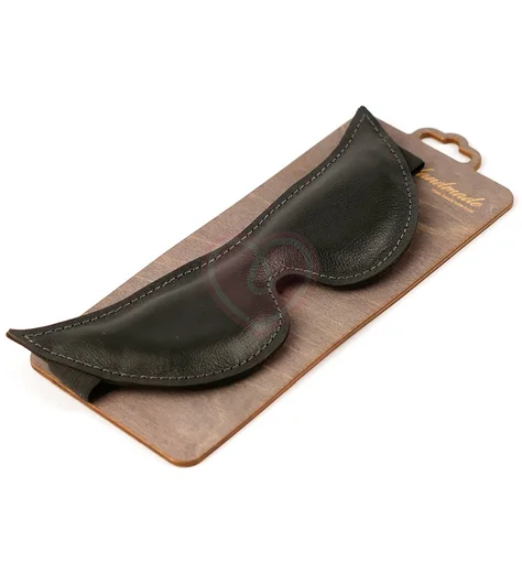 Закрытая заострённая маска из натуральной кожи Crazy Handmade фото 1