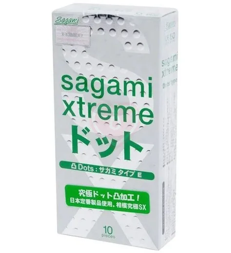 Утончённые рельефные презервативы Sagami Xtreme Type-E 10 шт фото 1