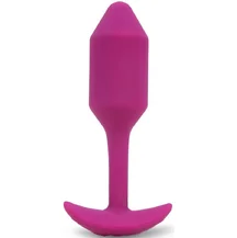 Утяжелённая анальная вибропробка b-Vibe Vibrating Snug Plug 2 малая розовая