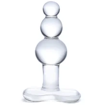 Стеклянная ёлочка Glas Beaded прозрачная