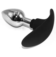 Анальная пробка для ношения с основанием из силикона