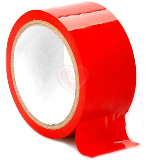 Скотч для бондажа Ouch! Bondage Tape 20 метров красный фото 1