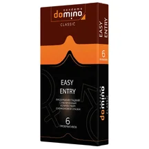Презервативы с дополнительной смазкой Luxe Domino Classic Easy Entry 6 шт