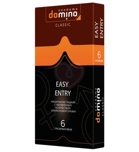 Презервативы с дополнительной смазкой Luxe Domino Classic Easy Entry 6 шт фото 1
