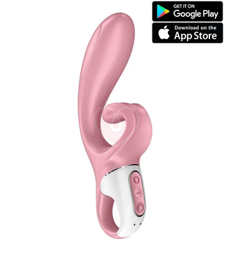 Вибратор с клиторальным стимулятором Satisfyer Hug Me розовый фото 1