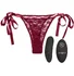 Вибратор для клитора с пультом Lace Thong Set One size бордовый фото 1