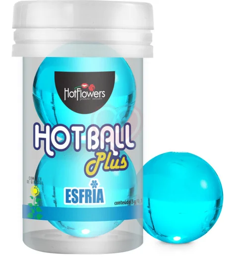 Масляный лубрикант в шариках Hot Ball Plus с охлаждающим эффектом фото 1