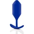 Утяжелённая анальная пробка для ношения b-Vibe Snug Plug 4 большая синяя фото 2