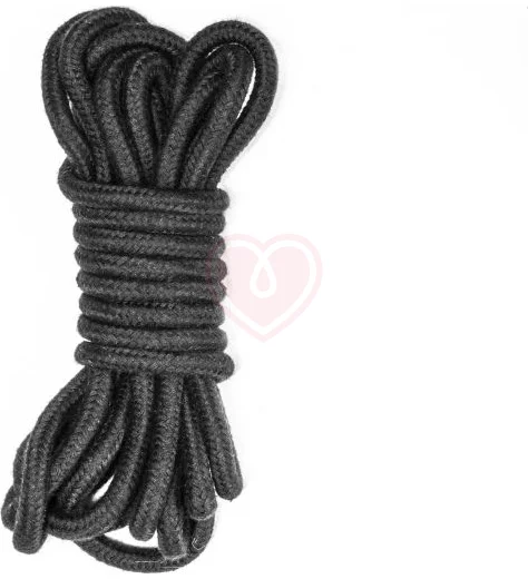 Веревка для связывания Party Hard Do Not Disturb 5 метров чёрная фото 1