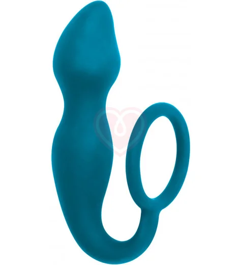 Анальный стимулятор с эрекционными кольцом Spice It Up Sensation синий фото 1