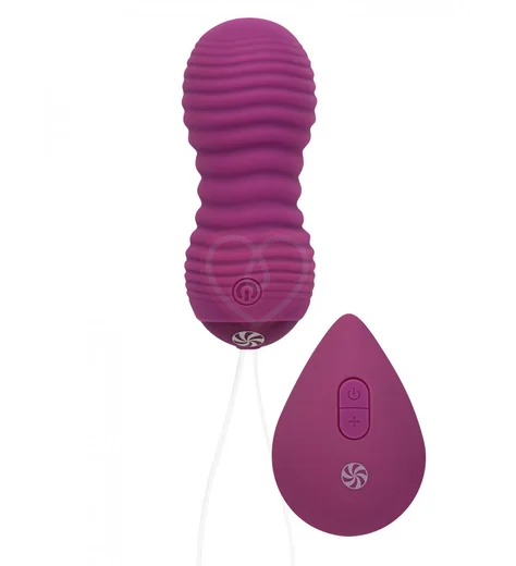 Вагинальные шарики с вибрацией и пульсацией Take it Easy Era фиолетовые фото 1