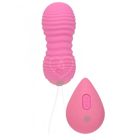 Вагинальные шарики с вибрацией и пульсацией Take it Easy Era розовые фото 1