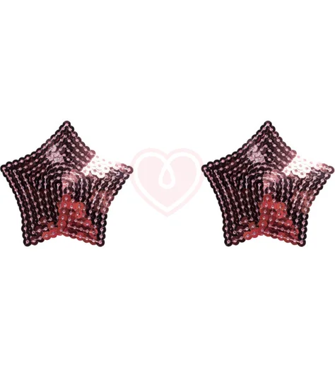 Пэстисы Burlesque Tempest звездочки из пайеток розовые фото 1