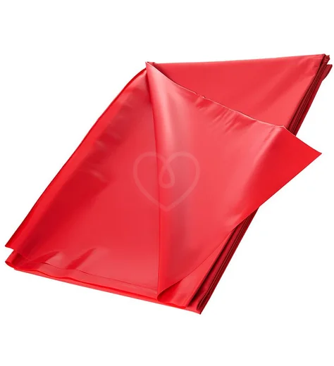 Виниловая простыня для секса Black Red by Toyfa красная фото 1