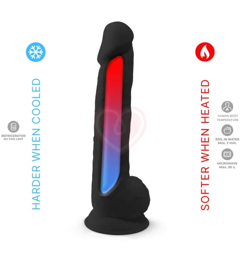 Реалистичный фаллоимитатор Silexd Model 1 38 см чёрный фото 3