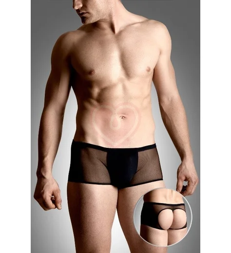 Шорты мужские с открытыми ягодицами чёрные фото 1